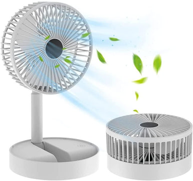 Turbo Twist: 180° Rotating Rechargeable Desk Fan | High Speed